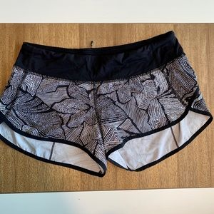 Abstract Lululemon Speed Shorts